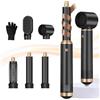 UKLISS Pro Airstyler 5 in 1 - Spazzola Asciugacapelli con 1000 W Asciugacapelli, Spazzola Soffiante, Airflow Ricci per Capelli, Spazzola ad Aria Calda, Spazzola Lisciante (Oro Nero)