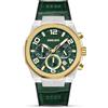 Ducati DT006 Orologio analogico da uomo con quadrante verde da 43,5 mm, cinturino in pelle verde
