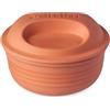 Römertopf Pentola in Terracotta 2 L con Coperchio, Marrone | Argilla naturale, 2 litri, per 2-3 persone, cottura senza grassi, adatta al forno