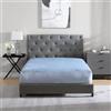 Cathay Home Lenzuolo con angoli in flanella felpata, ultra morbido ed extra felpato, senza pelucchi, per tutte le stagioni, caldo e accogliente, lenzuolo con angoli profondi 30,5 cm (completo, blu