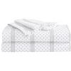 Betsey Johnson | Collezione Dots & Stripes | Set di lenzuola - Microfibra morbida e accogliente, liscia e resistente alle pieghe, lavabile in lavatrice per una facile manutenzione, king size, grigio
