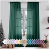 Aiyufeng Hunter - Tende trasparenti verdi 228,6 cm di lunghezza, 2 pannelli per soggiorno, in voile verde filtrante per camera da letto, patio, porta scorrevole, ognuna 106,7 cm di larghezza x 228,6