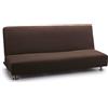 FAVERTI® Copridivano elasticizzato per divano letto a tre posti, modello reale, marrone, fodera per divano per letto universale, protezione di qualità in tessuto jacquard con tocco di cotone