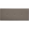 DUÉRMETE ONLINE - Testiera in ecopelle premium imbottita con Sicilia, misure 145 x 60 cm (letto da 135 e 140) grigio