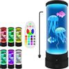 YATOSEEN Medusa Lampada Lava Led, Tranquilla Stato d'animo Medusa Acquario, 16 Colori che Cambiano Telecomando Lampada Elettrica per Meduse per Decorazioni per la casa e Regali per Adulti e Bambini