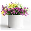Maxetodo 36 Mazzi di Fiori Finti, Viole del Pensiero Artificiali Multicolori, Piante Finte in Seta e Plastica di Alta Qualità per Esterni, Decor per Giardino, Vaso, Portico e Cortile