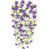 YSUVIN Fiori Finti da Esterno, 2 Pezzi Piante Finte da Esterno, Petunia Pianta Fnta Cadente, Fiori Artificiali Realistici Petunia Finti per Decorazioni Interno Balconi Giardino, Viola Bianco