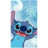 Theonoi Asciugamano da bagno per bambini, telo da doccia, per ragazze e ragazzi, 100% cotone, 70 x 140 cm (Stitch Wave)