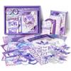 TIE-DailyNec 162 Pezzi set di Accessori per Scrapbook, Farfalla Accessori Journaling, Estetica Carta Vintage per Scrapbooking, Fai da te Carta Decorativa Retrò con Quaderno A6
