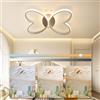 YLFXL Plafoniera Cameretta Bambini,58W Plafoniera Led Soffitto Dimmerabile 58cm Lampadario Camera da Letto Farfalla Creativa Lampade a Soffitto Led per Soggiorno Camera da Letto Camera dei Bambini