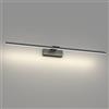Klighten Lampada LED Specchio Bagno 80cm, 24W 2100 Lumen, Impermeabile IP44, Applique Moderna in Alluminio, Bianco Naturale 4500K, Nero
