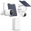 Reolink 4K + 4MP Telecamera WiFi Esterno Senza Fili con Home Hub Kit