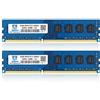 motoeagle 16GB Kit (8GBx2) PC3 12800U DDR3 1600MHz UDIMM RAM, 8GB 2Rx8 PC3 12800U CL11 1.5V 240-Pin Non-ECC Memoria Desktop