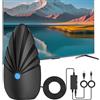 CISSIYOG Antenna TV Interna DVB-T/DVB-T2 con Amplificatore (Portata 620+ Km), Antenna Digitale 2025 per 4K 1080p & Tutti i TV, Cavo Coassiale da 10m