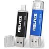 ABLAZE Chiavetta USB C 32GB 2 Pezzi, Pendrive USB 3.0 Type C 32GB 2 in 1 OTG Pennetta USB C per PC, Laptop, Notebook, Telefono Cellulare con USB-C