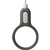 Ringke Buckle Finger Ring Strap, Anello da Dito in Policarbonato con Connettore Facile per Custodia per Cellulare, Auricolari, Chiavi, Ecc. - Smoke Black