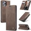 Ottcooed Cover per iPhone 13 Pro Max Custodia, Cover Pellicola a Libro Portafoglio in Pelle Porta Carte Protettiva Slot per Scheda Flip Case Wallet Case con iPhone 13 Pro Max, Caffè