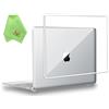 UESWILL Compatibile con MacBook (Retina, 12 pollici, 2015/2016/2017) Modello: A1534, Cover Rigida Trasparente Lucida + Panno in Microfibra, Trasparente