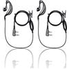 JUCJET Cuffie radio walkie talkie con 2 pin, compatibili con walkie talkie BF-88E 888S UV5R UV5RE Baofeng UV 5R BF-88E BF-88S - 2 pezzi