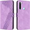 OKZone Cover per Xiaomi Redmi Note 8/Redmi Note 8 2021, Custodia in PU Pelle per Xiaomi Redmi Note 8/Redmi Note 8 2021, Custodia a Libro Folio Portafoglio con Magnetica Wallet Case Flip Cover(Porpora)