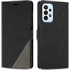 SONWO Cover per Galaxy A23 4G (5G) / F23 5G / M23 5G / M13 4G Custodia, Flip Caso in PU Pelle Case Cover Premium Portafoglio Custodia per Galaxy A23 4G (5G) / F23 5G / M23 5G / M13 4G, Nero