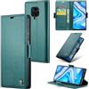 Rerzoiro Cover per Xiaomi Redmi Note 9S / Xiaomi Redmi Note 9 Pro Custodia Portafoglio [Blocco RFID] Premium Pelle PU Wallet Case Flip Libro con Porta Carte Slot Supporto Flip Case, Blu-verde