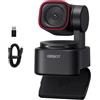 OBSBOT Tiny 3 Lite con Treppiede, 4K Webcam PTZ con Audio Spaziale, Array Tri-Mic, 1080P&120FPS HDR, Videocamera per PC con Tracciamento AI, Localizzatore Vocale, Ideale per lo Streaming