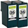 TonerPartner Il set di risparmio sostituisce la cartuccia Lexmark 36a XL Refill contiene 2 cartucce per testine di stampa