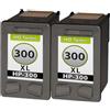 TonerPartner Set risparmio che sostituisce HP 300xl include 2 cartucce per testine di stampa