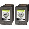 TonerPartner Confezione multipla compatibile con HP C2P05AE / 62XL, contenente 2 cartucce per testina di stampa