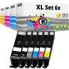 TonerPartner Multipack Compatibile con Canon PGI-570 CLI-571 include 6 cartucce per testine di stampa