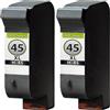TonerPartner Confezione multipla compatibile con HP 45 51645ae include 2 cartucce per testine di stampa