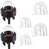 Gosknor 6pz 188-512-1 Snap in Primer Bulbs e 2 Dimensioni Pompa di Adescamento 188-12-1 0057003 0057004, Parti Ricambio Carburatore Piccoli Motori per Soffiatore per Zama Walbro Craftman(Trasparente)