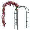 Forever Speed 2PCS Arco per Rose Rampicanti, Decorazione Giardino, Garden Pergolas Metallo Arco Sostegno per Piante Rampicanti 240 x 140 x 38 CM/Verde