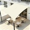 LOVE STORY Vela Ombreggiante Impermeabile 2.5x4m Rettangolare, Tenda a Vela Oxford, Protección Rayos UV per Esterno, Giardino, Terrazza, Beige