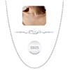 Esrael Collana a catena in argento Sterling 925 massiccio da 1,5 mm/2 mm, per donne e ragazze, robusta catena in argento Sterling non sbiadisce, gioielli da donna, idea regalo, 35/40/45/50/56/61 cm