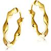 Miore Orecchini Donna Cerchio Oro Giallo 9 Kt / 375