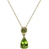 Ivy Gems Donna 9 carati oro giallo Pera verde Peridoto FINENECKLACEBRACELETANKLET