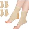 Fefod Calzini Protettivi per Caviglia con Cuscinetto in Gel, 2 Paio di Calze a Compressione Maniche in Gel, Protezione per caviglia per Pattinaggio Artistico, Pattini, Sci, Hockey, Stivali