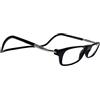CliC Eyewear Occhiali da lettura uomo XL | Occhiali da lettura con calamita | Occhiali lettura in policarbonato | Occhiali presbiopia flessibili Nero 1.0
