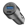 Ploos - Ploos - Auto Charger Dual 20w Usb + Usb-c-nero