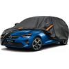 Kayme Telo Copriauto da Esterno, Compatibile con Opel Corsa (1993-2025), Copertura a 7 Starti per Impermeabile Anti UV Anti Vento Antipolvere, Telo Copri con Cerniera e in Cotone.