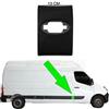 Generic Seintech - Striscia di modanatura laterale altamente protettiva, anti-bruciatura, 13 cm, modanatura portiera destra O/S, striscia di protezione per Renault Master 2010+ (centro destro).