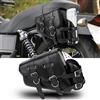 DREAMIZER Borse Moto Laterali in Pelle Borsa da Sella per Moto Universale con tasca per Borraccia Accessori per Moto Impermeabili Compatibile con Harley Honda Kawasaki Suzuki Yamaha