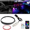 Goodream Kit di illuminazione ambiente auto interna Goodream, 43,3 pollici USB LED ultraleggeri acrilici a strisce Neon accessori per auto camion SUV Center Console Dashboard con comando APP&Remote