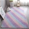 GGBOND Tappeto luminoso che si illumina al buio, stelle arcobaleno, spugna di peluche corta, sandwich, morbido, confortevole, 60 x 120 cm