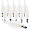 ProCrus Lampada LED Candela Dimmerabile E14 4W per Lampadari,Lampadina LED Filamento C35,Lampadine a Candela Bianco Caldo 2700K,Sostituisce una Lampadina da 40 watt,400LM,Pacco da 10
