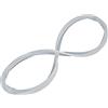 KIMISS Guarnizione O-ring in silicone per pentola a pressione, pezzo di ricambio compatibile con pentole a pressione in lega di alluminio con chiusura a blocco