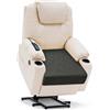 HAVARGO Cuscino grande in memory foam a doppio strato, per sedie a sdraio, divani, poltrone, cuscini spessi, 50 x 50 x 12 cm, nero