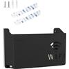 JAONLD Router WIFI Montaggio a Parete Scatola Portaoggetti,Scatola Nascondi Cavi Mensola Termosifone,Nascondi Router per Soggiorno Camera da Letto Decorazione Della(Nero)